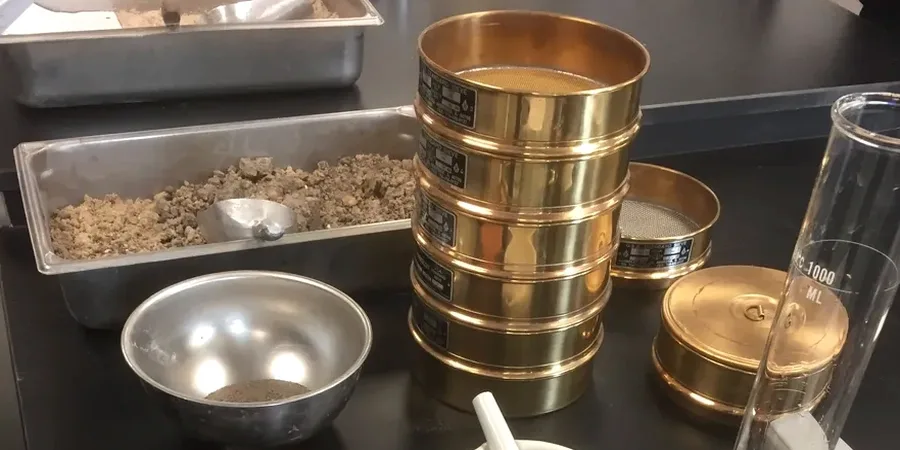 Grain Size Analysis (Sieve + Hydrometer) for Barrie Geotechnical Projects